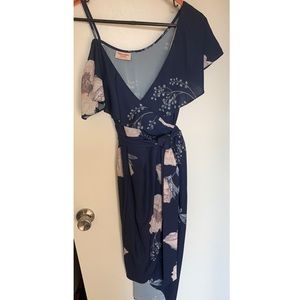 Off the shoulder midi dress